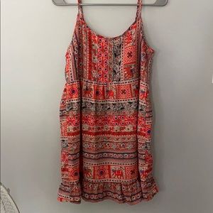 Nordstrom Tiered Summer Floral Pattern Dress